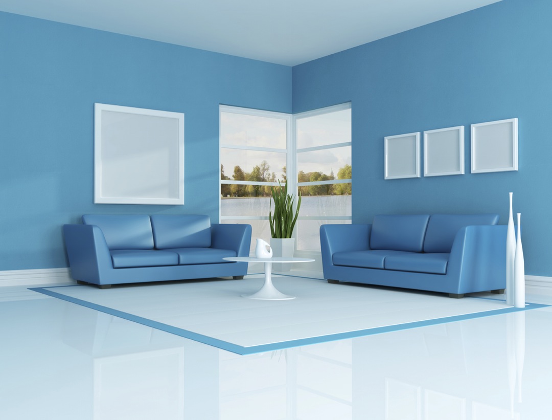 Blue colour room discount